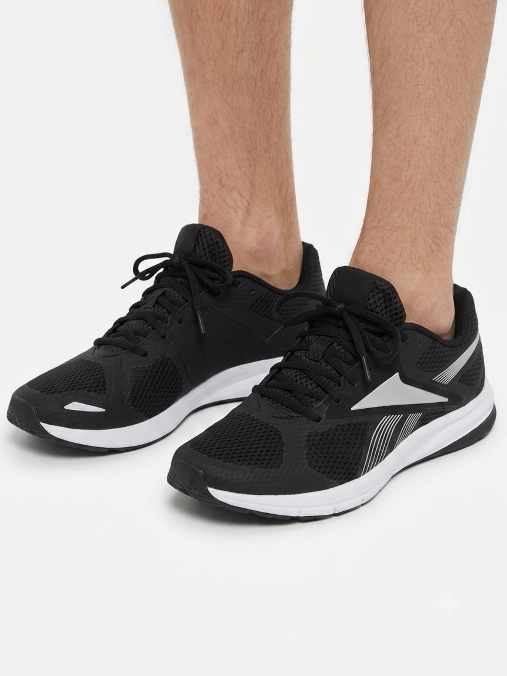 Reebok Men's Endless Road 2.0 Black Mesh Running Sneakers US 9.5 Athletic Gym
